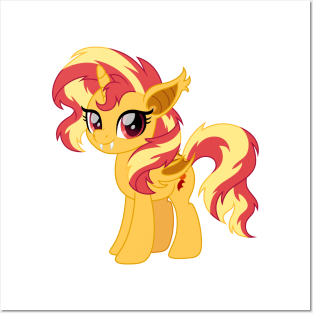 Sunset Shimmer bat pony redraw Posters and Art